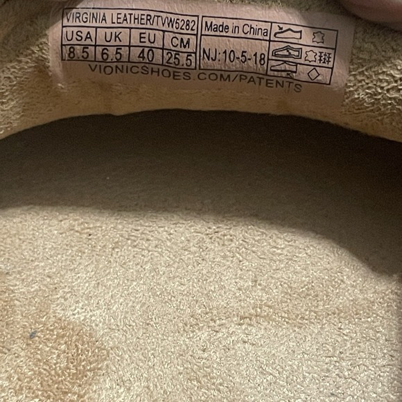 VIONIC Virginia Black Bow Leather Slip On Shoe Moccasin Size 8.5 Driving Loafer - Picture 12 of 12